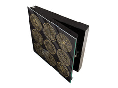 Wall Mount Key Box together K12 Mystical esoteric symbols