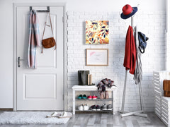 Decorative Key Storage Cabinet K08 Flowers and Leaves