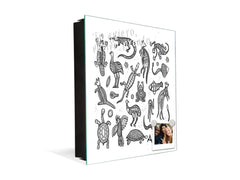 Elegante Caja de Llaves con decoración a tu gusto K12 Estilo australiano aborigen