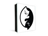Cassettina decorativa per chiavi con immagini a scelta K07: Gatti Yin Yang