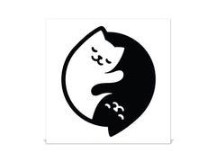Cassettina decorativa per chiavi con immagini a scelta K07: Gatti Yin Yang