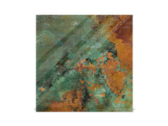 50 keys cabinet with Decorative front panel and Glass white board KN04 Rusted textures Series: Old copper oxidation