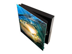 Dekorative Key Box mit magnetischer, trocken abwischbarer Glastafel K14 Weltliche Motive: Ola Brava