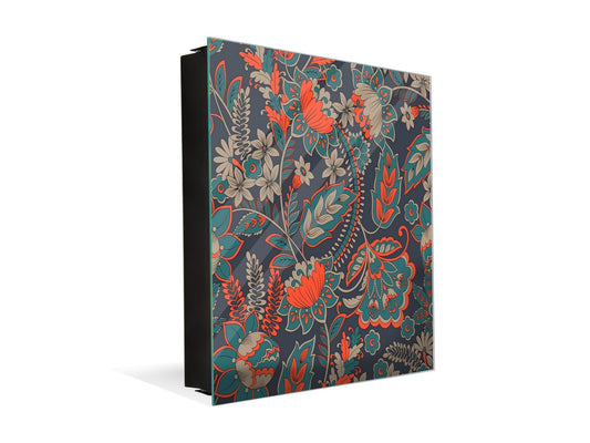 Wall Mount Key Box together K12 Damask style