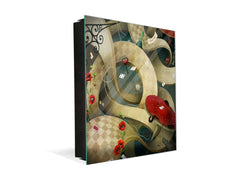 Wall Mount Key Box together with Decorative Dry Erase Board K14 Worldly motives: Whirl of time