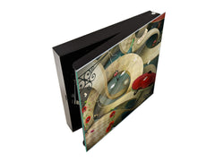 Wall Mount Key Box together with Decorative Dry Erase Board K14 Worldly motives: Whirl of time