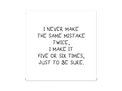 Tableau en verre avec surface magnétique et cadre pour clés K16 Doodle textes Faire des erreurs