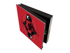 Wandmontierter Schlüsselhalter K11 Surrealistisches hübsches Mädchen