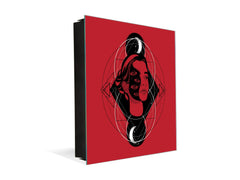 Wandmontierter Schlüsselhalter K11 Surrealistisches hübsches Mädchen