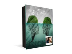 Wandmontierter Schlüsselhalter K11 Sterbendes Liebeskonzept