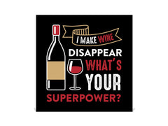 Tableau en verre avec surface magnétique et cadre pour clés K16 Doodle textes Superpuissance