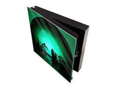 Petite boîte de décoration pour clés avec images au choix K05 Silhouettes asiatiques