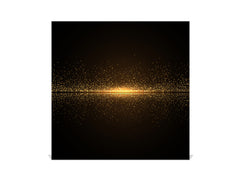 Decorative Key Box with Magnetic Glass Dry-Erase Board KN08 Golden Waves Series: Sparkling golden dust