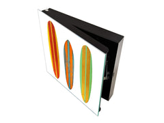Tableau avec surface magnétique et petite armoire pour les clés K03 Planche de surf rétro