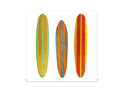 Tableau avec surface magnétique et petite armoire pour les clés K03 Planche de surf rétro