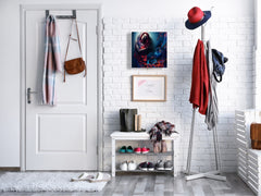 50 Key lock Box storage holder K13 Woman with red hair