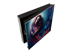 50 Key lock Box storage holder K13 Woman with red hair