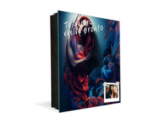 50 Key lock Box storage holder K13 Woman with red hair