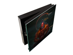 Petite armoire pour clés avec motif au choix K01 Lignes concentriques