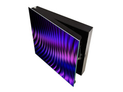 Wall Mount Key Box together with Decorative Dry Erase Board KN09 Colourful Variety Series: Purple fabric 1