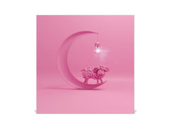 Wall Mount Key Box together with Decorative Dry Erase Board K14 Worldly motives: Moon sheep