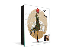 Key Cabinet Storage Box with Frameless Glass White Board K15 Chic world: Moon girl