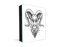 50 Keys Cabinet and Dry Erase Board in ONE K05 Badass Goat Head