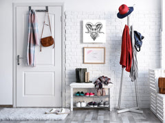 50 Keys Cabinet and Dry Erase Board in ONE K05 Badass Goat Head