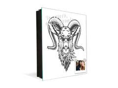50 Keys Cabinet and Dry Erase Board in ONE K05 Badass Goat Head