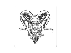 50 Keys Cabinet and Dry Erase Board in ONE K05 Badass Goat Head