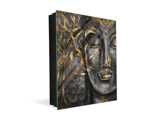 Petite armoire pour clés avec motif au choix K01 Lignes concentriques