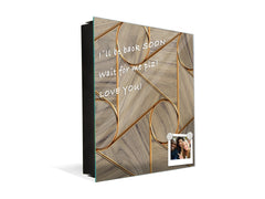 Key Cabinet Storage Box with Frameless Glass White Board KN10 Decorative Surfaces Series: Circles and triangles