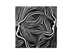 Petite armoire pour clés avec motif au choix K01 Lignes concentriques