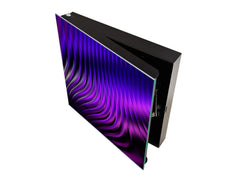 Wall Mount Key Box together with Decorative Dry Erase Board KN09 Colourful Variety Series: Purple fabric 2