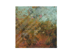 50 keys cabinet with Decorative front panel and Glass white board KN04 Rusted textures Series: Colorfoul tarnished copper