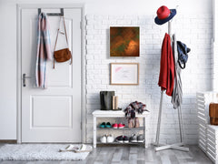 50 keys cabinet with Decorative front panel and Glass white board KN04 Rusted textures Series: Oxidized copper with green accents