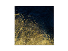 Decorative Key Box with Magnetic Glass Dry-Erase Board KN08 Golden Waves Series: Wave of glitter