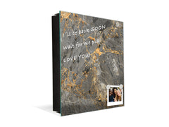 Petite armoire pour clés avec motif au choix K01 Lignes concentriques