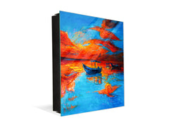 Petite armoire pour clés avec motif au choix K01 Lignes concentriques