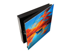 Petite armoire pour clés avec motif au choix K01 Lignes concentriques