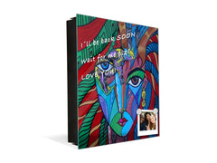 Petite armoire pour clés avec motif au choix K01 Lignes concentriques