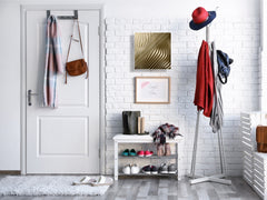 Decorative Key Box with Magnetic Glass Dry-Erase Board KN08 Golden Waves Series: Golden metal strips