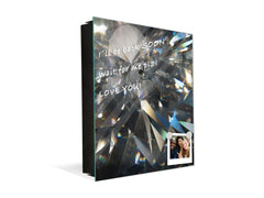 Key Cabinet Storage Box with Frameless Glass White Board KN10 Decorative Surfaces Series: Diamond shapes