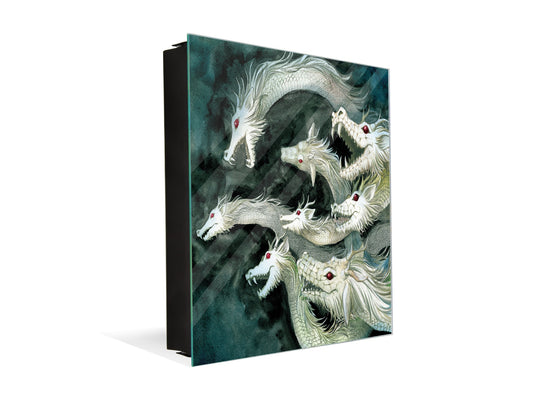 Petite armoire pour clés avec motif au choix K01 Lignes concentriques