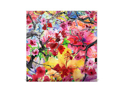 Wall Mounted Key Holder K08 Beautiful Flowers