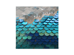 Key Cabinet Storage Box with Frameless Glass White Board KN10 Decorative Surfaces Series: Turquoise fish-like scale