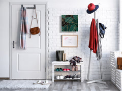 Decorative Key Organizer with Magnetic Surface Dry-Erase Board KN11 Tropical Leaves Series: Art deco wallpaper 1