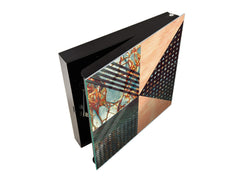 50 Keys Cabinet with Decorative Front Panel and Glass White Board KN06: Textures and tiles 2 Series: Diverse tile pattern