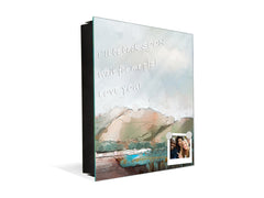 Petite armoire pour clés avec motif au choix K01 Lignes concentriques