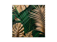 Decorative Key Organizer with Magnetic Surface Dry-Erase Board KN11 Tropical Leaves Series: Creative nature